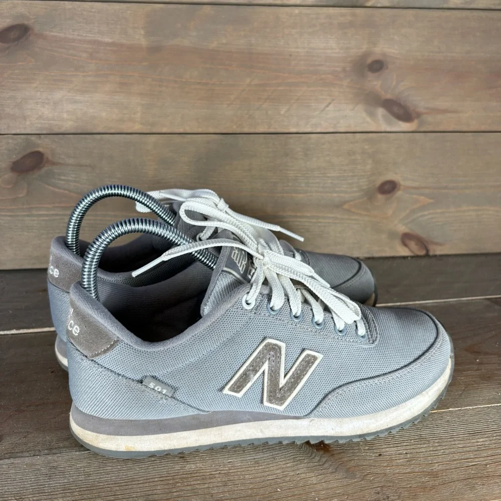 new balance 501 womens size 7.5 shoes gray athletic running sneakers